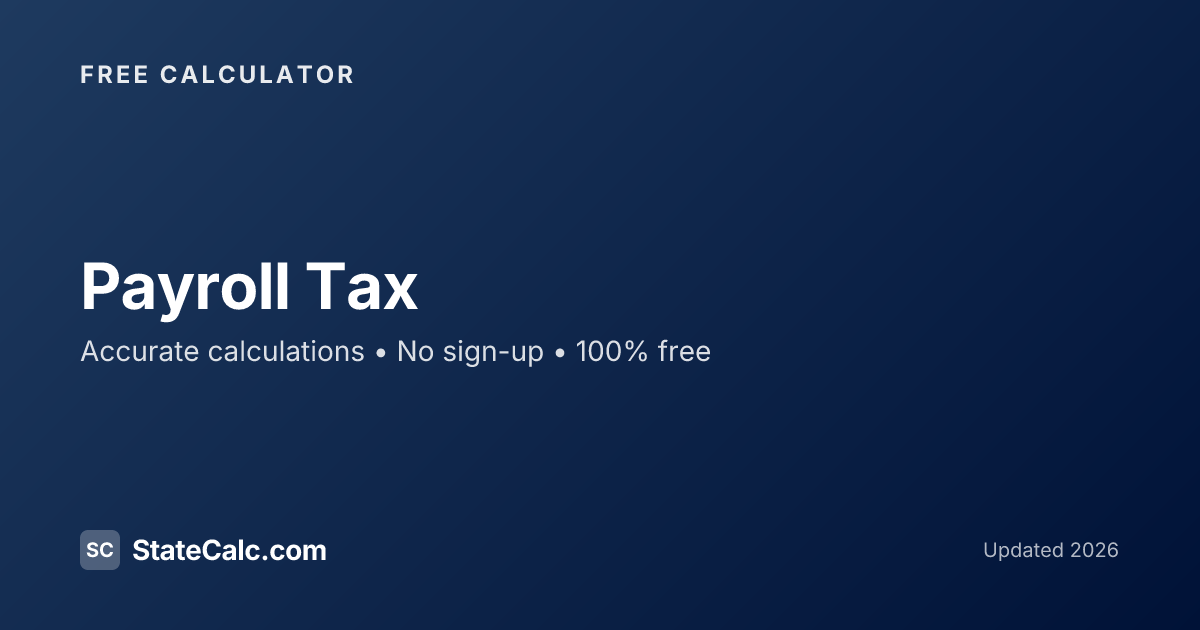 State Payroll New York Payroll Tax Calculator 2026 | Employer & Employee Taxes