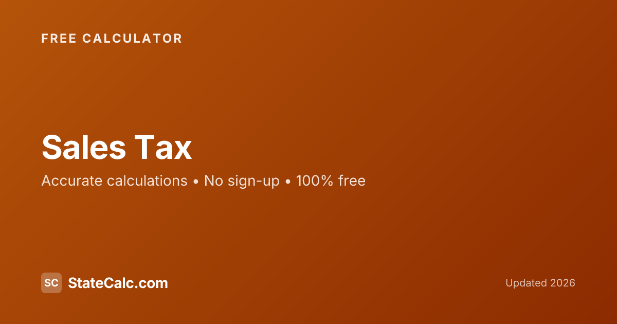 Pennsylvania Sales Tax Calculator 2026 | State + Local Rates