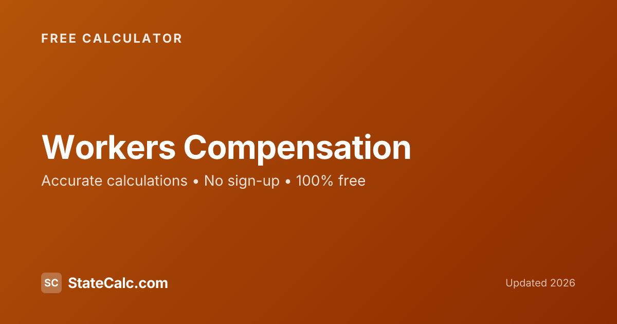 Workman's Comp Pay North Carolina Workers' Comp Calculator 2026 | TTD Benefit Estimate